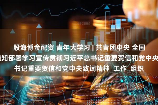 股海博金配资 青年大学习 | 共青团中央 全国青联 全国学联印发通知部署学习宣传贯彻习近平总书记重要贺信和党中央致词精神_工作_组织
