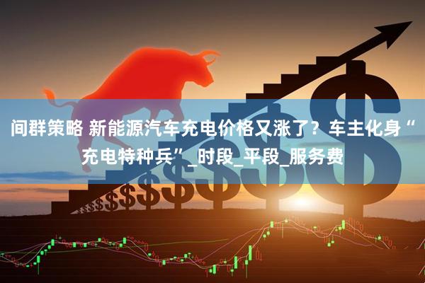 间群策略 新能源汽车充电价格又涨了？车主化身“充电特种兵”_时段_平段_服务费