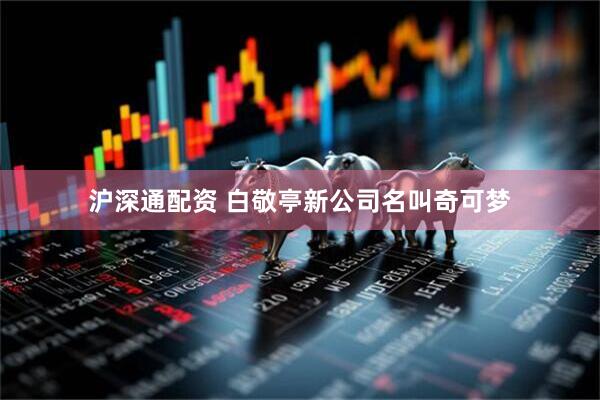 沪深通配资 白敬亭新公司名叫奇可梦